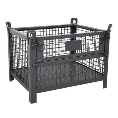 qualidade  Warehouse Foldable Steel Q235 6.0mm Wire Mesh Container fábrica