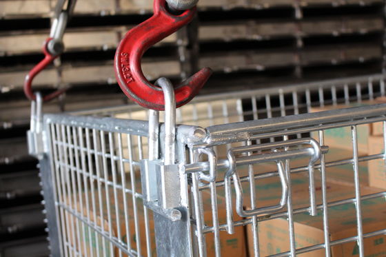 As logísticas zincam fio revestido Mesh Box Pallet de 1000kg 50*100mm
