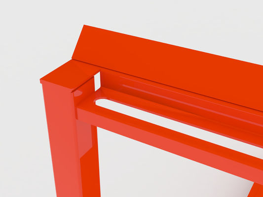 Stillages empilháveis da capacidade vermelha da verticalidade 150KG da laranja 30*50mm