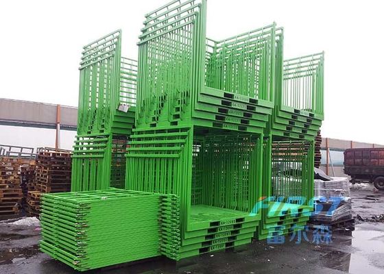 O pó verde revestiu 1.5M Depth 60&quot; páletes de aço empilháveis