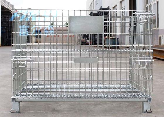O transporte 5/1 de Stackability RAL galvanizou o fio Mesh Box Pallet