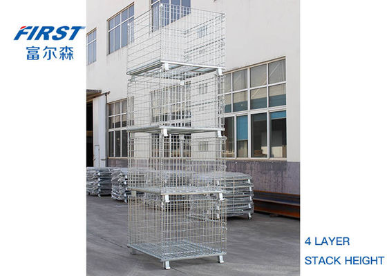 O transporte 5/1 de Stackability RAL galvanizou o fio Mesh Box Pallet