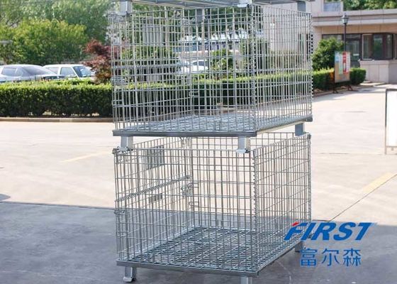 Fio de aço empilhável Mesh Box Pallet de Q235 50*50mm