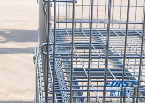 Fio de aço empilhável Mesh Box Pallet de Q235 50*50mm