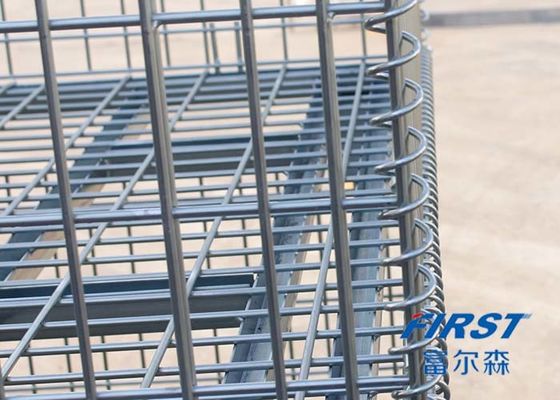 O dobro da capacidade do armazém 800KGS enfrentou o fio Mesh Box Pallet