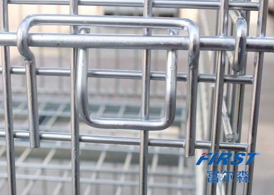 O dobro da capacidade do armazém 800KGS enfrentou o fio Mesh Box Pallet