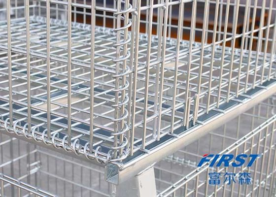 Quatro fio Mesh Box Pallet do calibre dos anéis 0.31m3 6.3mm