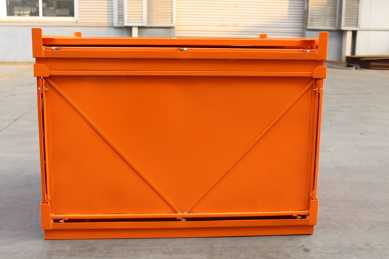 Gaiolas galvanizadas dobráveis da pálete do metal da espessura 48KG de 2.0mm