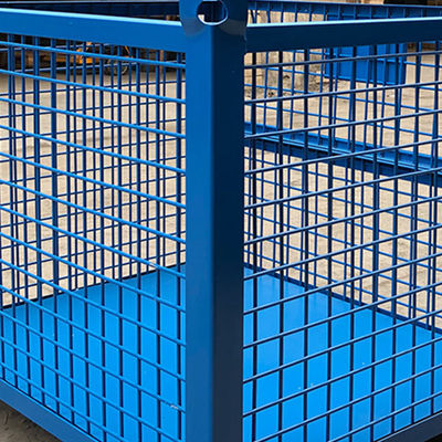 RAL galvanizou o recipiente dobrável empilhável do fio 1500KG