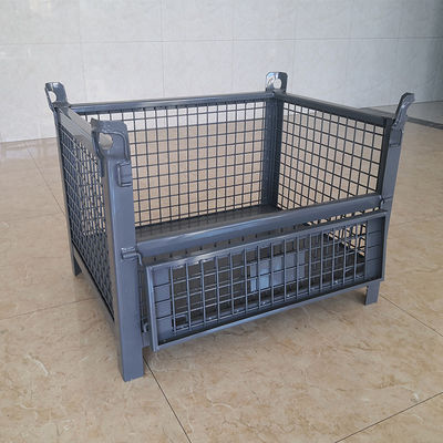 Gaiola dobrável de aço do metal Q235 do guia da empilhadeira da logística do GV