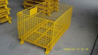 Gaiola dobrável de aço do metal Q235 do guia da empilhadeira da logística do GV